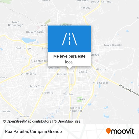 Rua Paraíba mapa