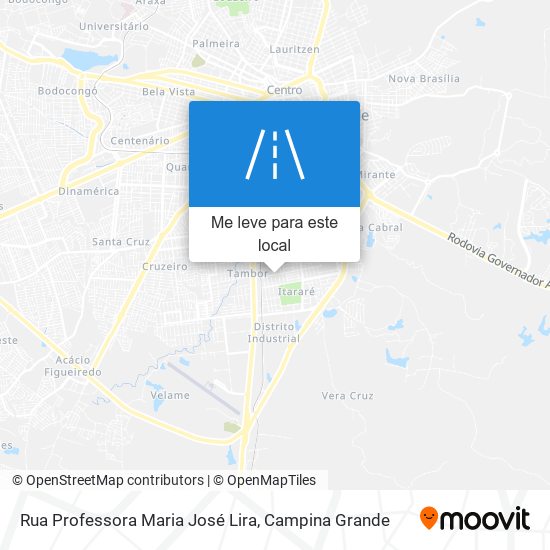 Rua Professora Maria José Lira mapa