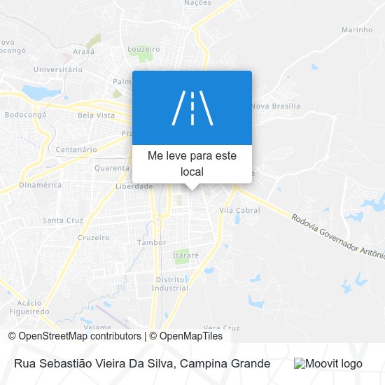 Rua Sebastião Vieira Da Silva mapa