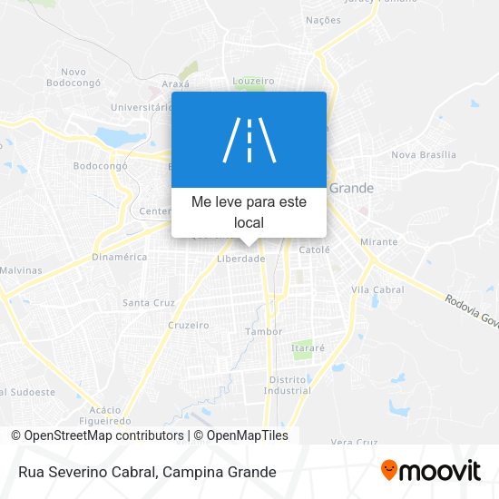 Rua Severino Cabral mapa