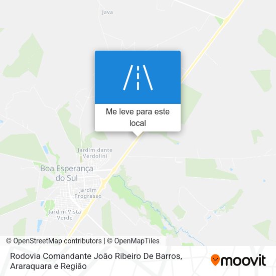 Rodovia Comandante João Ribeiro De Barros mapa