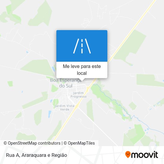 Rua A mapa