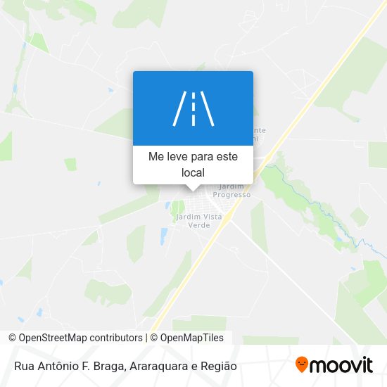 Rua Antônio F. Braga mapa