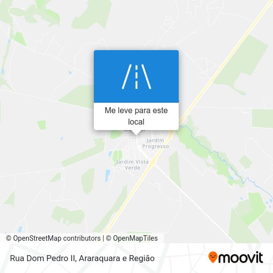 Rua Dom Pedro II mapa