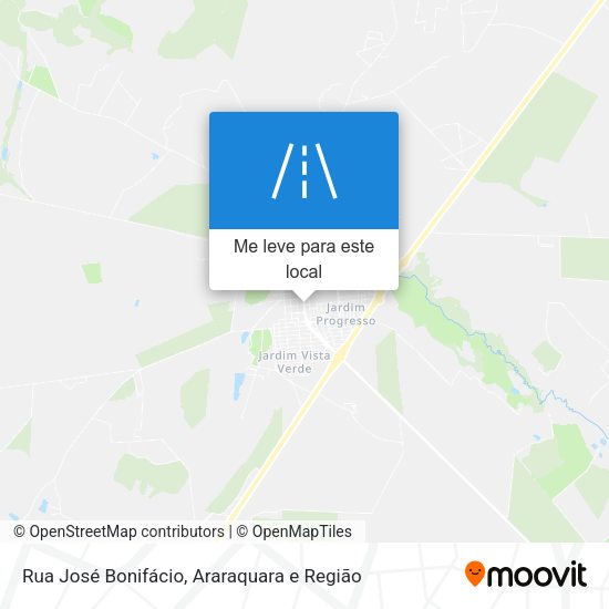 Rua José Bonifácio mapa