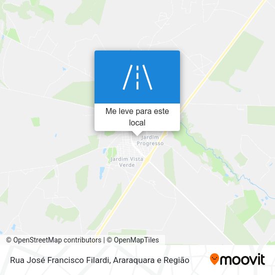 Rua José Francisco Filardi mapa