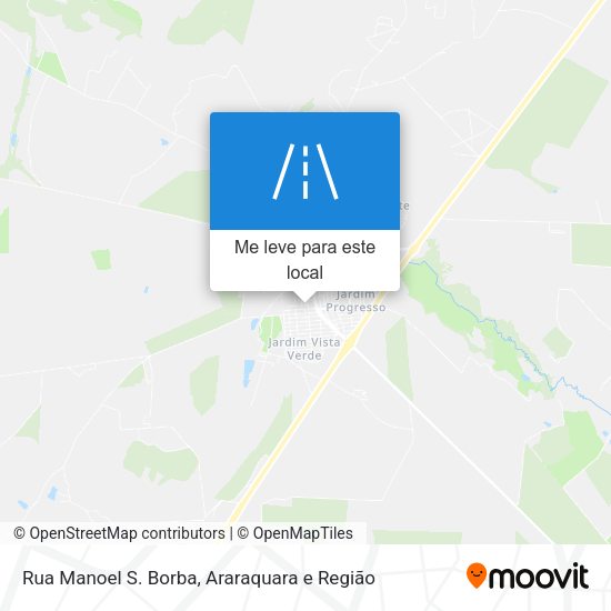 Rua Manoel S. Borba mapa