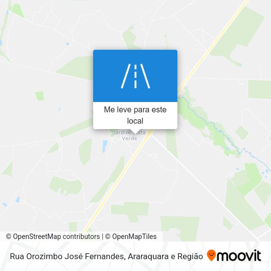 Rua Orozimbo José Fernandes mapa