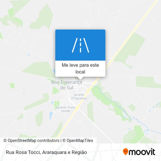 Rua Rosa Tocci mapa