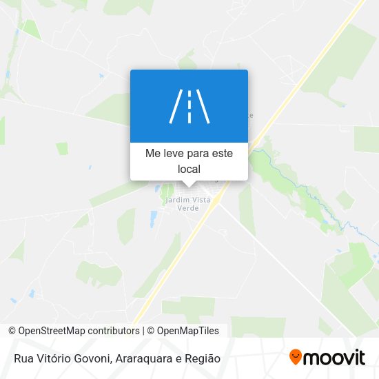 Rua Vitório Govoni mapa