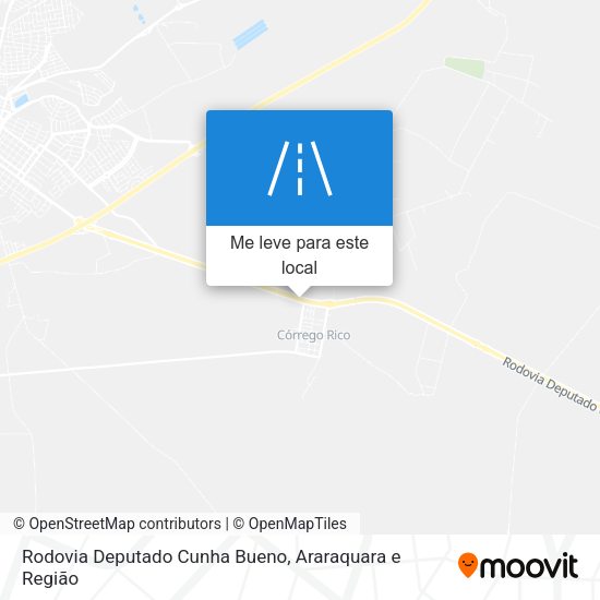 Rodovia Deputado Cunha Bueno mapa