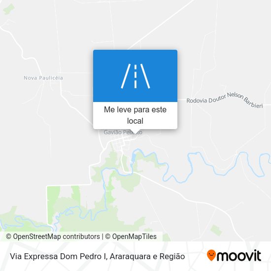 Via Expressa Dom Pedro I mapa