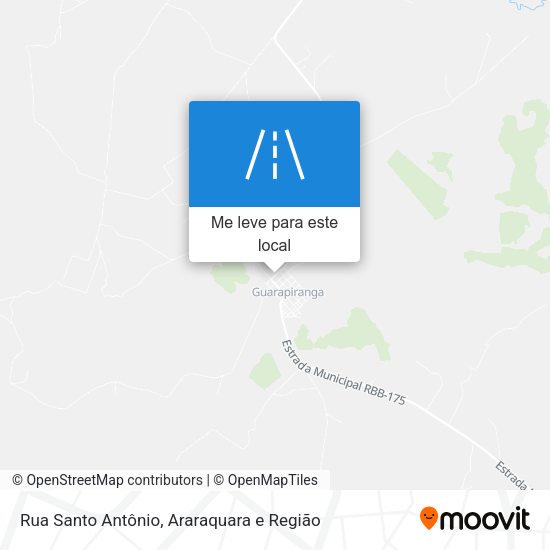 Rua Santo Antônio mapa