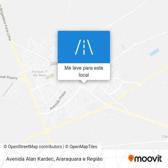 Avenida Alan Kardec mapa