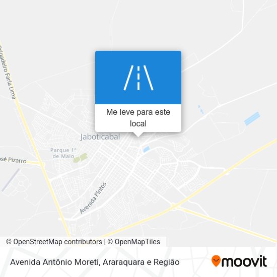 Avenida Antônio Moreti mapa