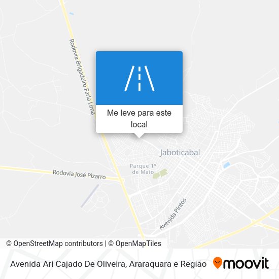 Avenida Ari Cajado De Oliveira mapa