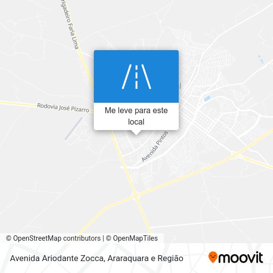 Avenida Ariodante Zocca mapa