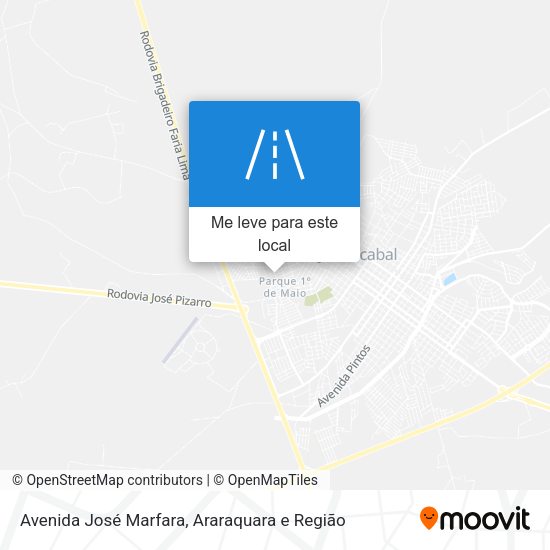 Avenida José Marfara mapa
