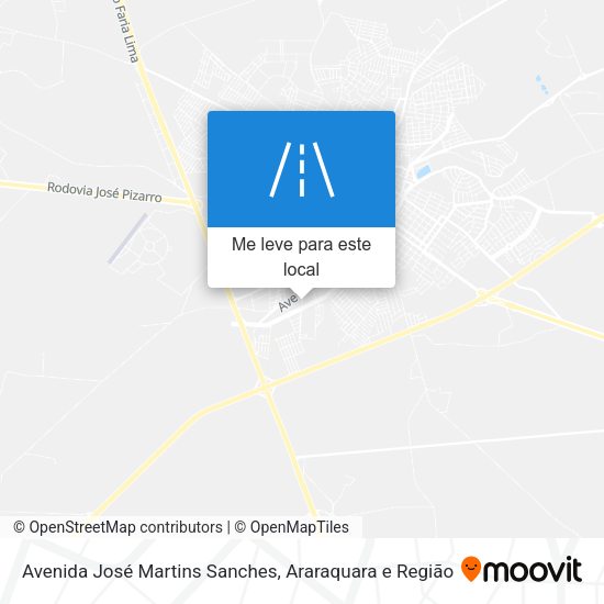 Avenida José Martins Sanches mapa