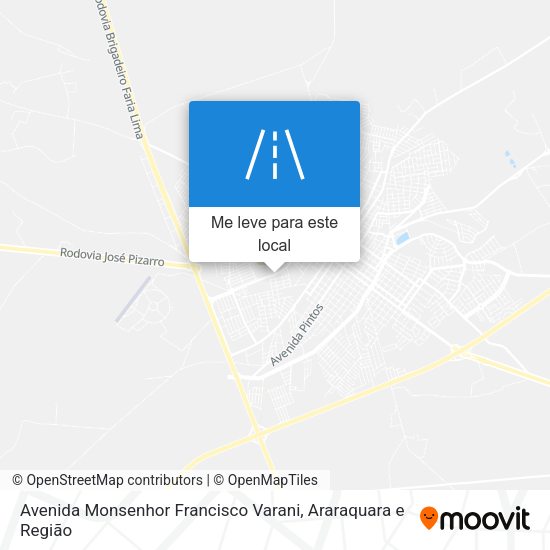 Avenida Monsenhor Francisco Varani mapa