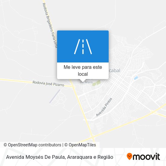 Avenida Moysés De Paula mapa