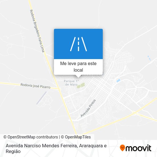 Avenida Narciso Mendes Ferreira mapa