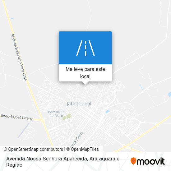 Avenida Nossa Senhora Aparecida mapa