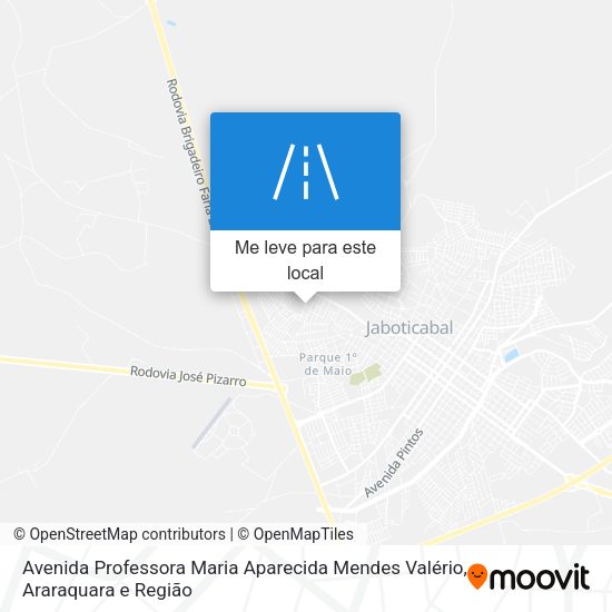 Avenida Professora Maria Aparecida Mendes Valério mapa