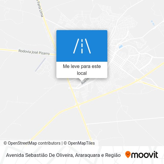 Avenida Sebastião De Oliveira mapa