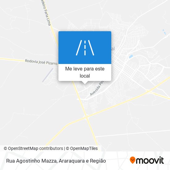 Rua Agostinho Mazza mapa
