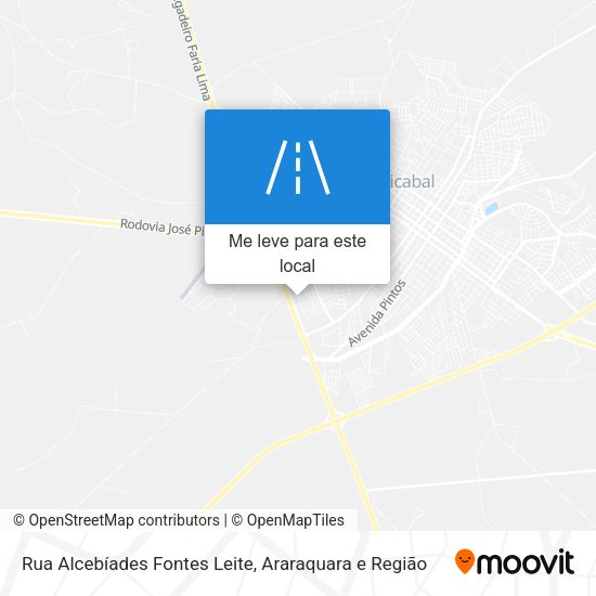 Rua Alcebíades Fontes Leite mapa