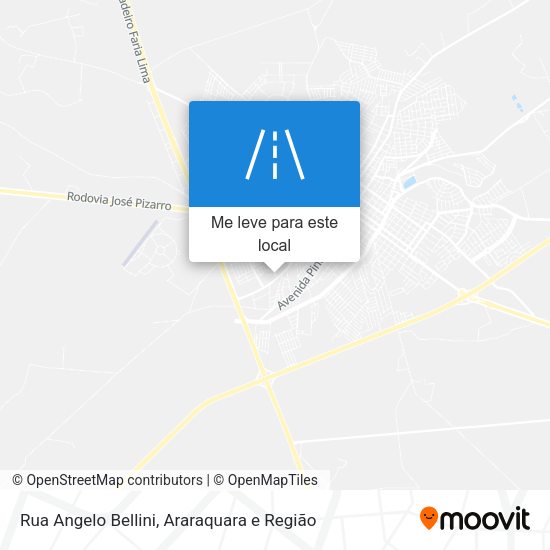Rua Angelo Bellini mapa