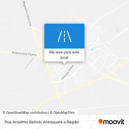 Rua Anselmo Bellodi mapa