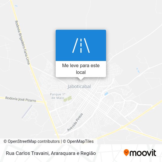 Rua Carlos Travaini mapa