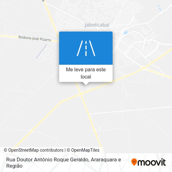 Rua Doutor Antônio Roque Geraldo mapa