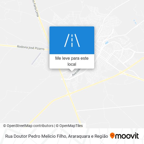 Rua Doutor Pedro Melicio Filho mapa