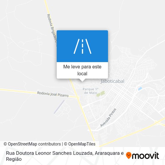 Rua Doutora Leonor Sanches Louzada mapa