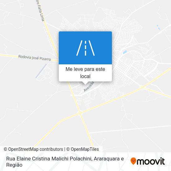 Rua Elaine Cristina Malichi Polachini mapa