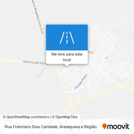 Rua Francisco Dias Caridade mapa