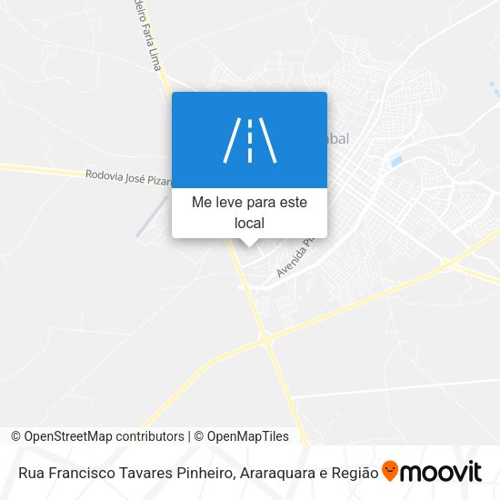 Rua Francisco Tavares Pinheiro mapa