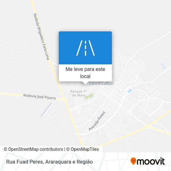 Rua Fuad Peres mapa