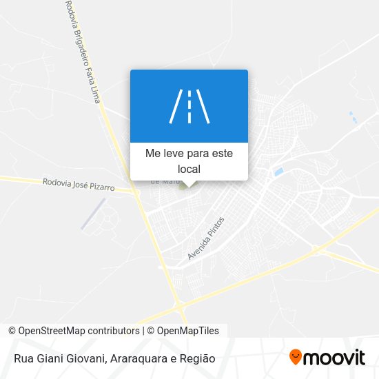 Rua Giani Giovani mapa