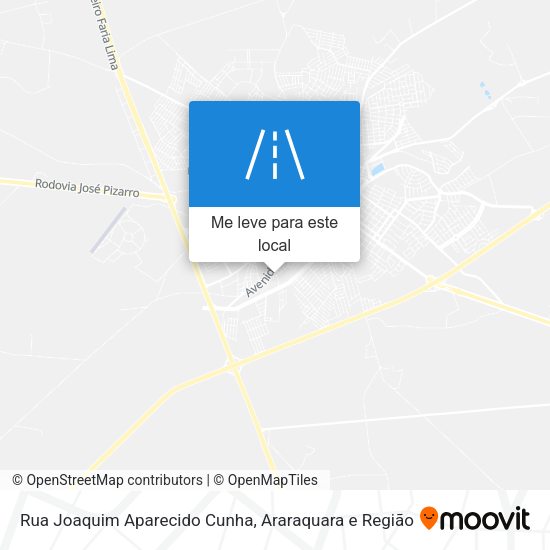 Rua Joaquim Aparecido Cunha mapa