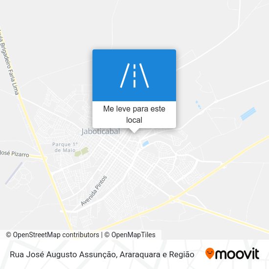 Rua José Augusto Assunção mapa