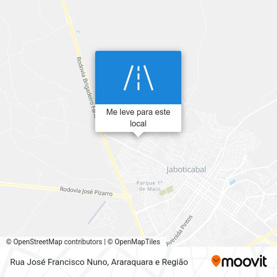 Rua José Francisco Nuno mapa