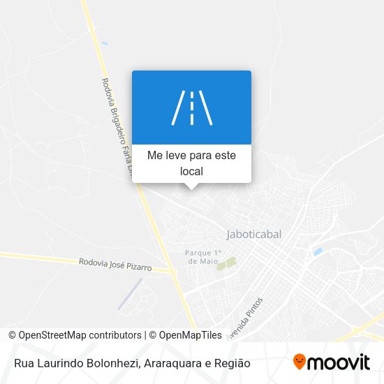 Rua Laurindo Bolonhezi mapa