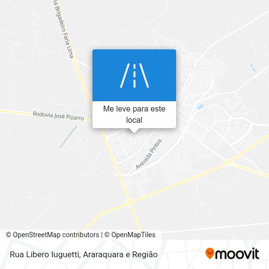 Rua Libero Iuguetti mapa