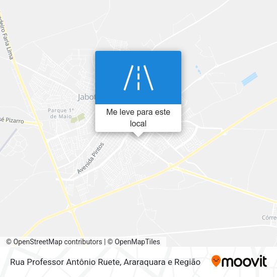 Rua Professor Antônio Ruete mapa