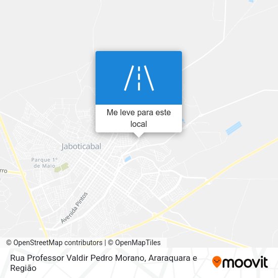 Rua Professor Valdir Pedro Morano mapa