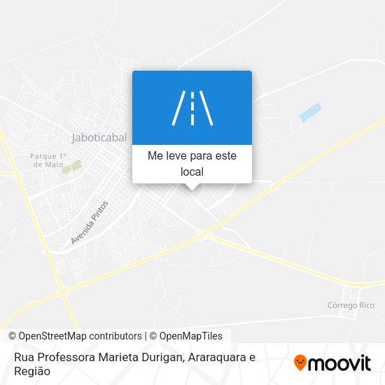 Rua Professora Marieta Durigan mapa